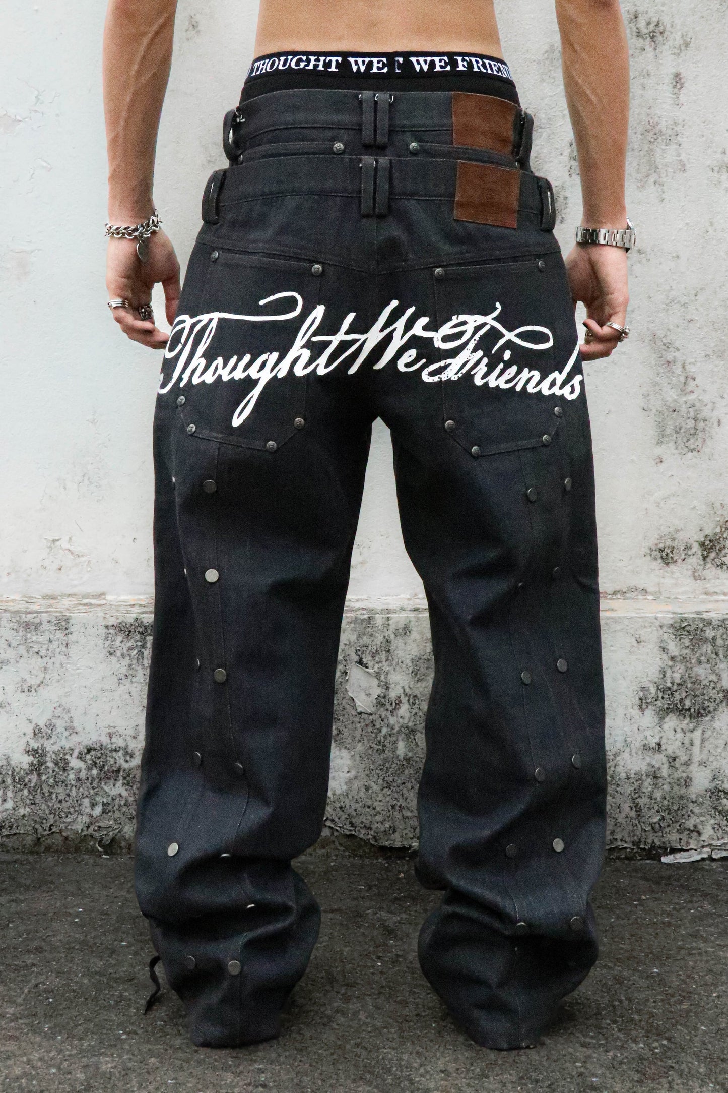 【THOUGHT WE FRIENDS】"Gideon" Double-layered Workpants in BLUE