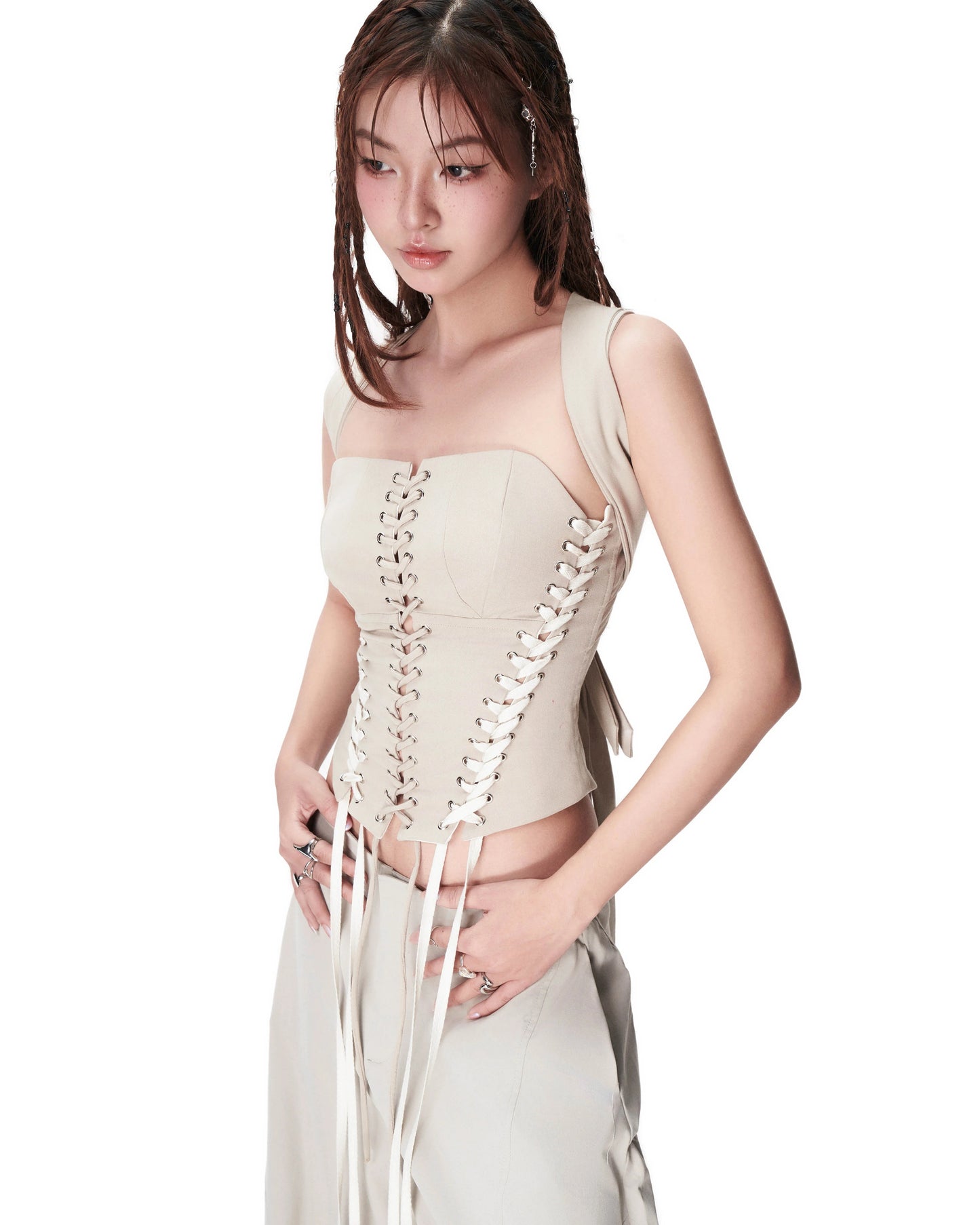 【BUNNYHILL CONCEPT】PANACEA TOP (BEIGE)