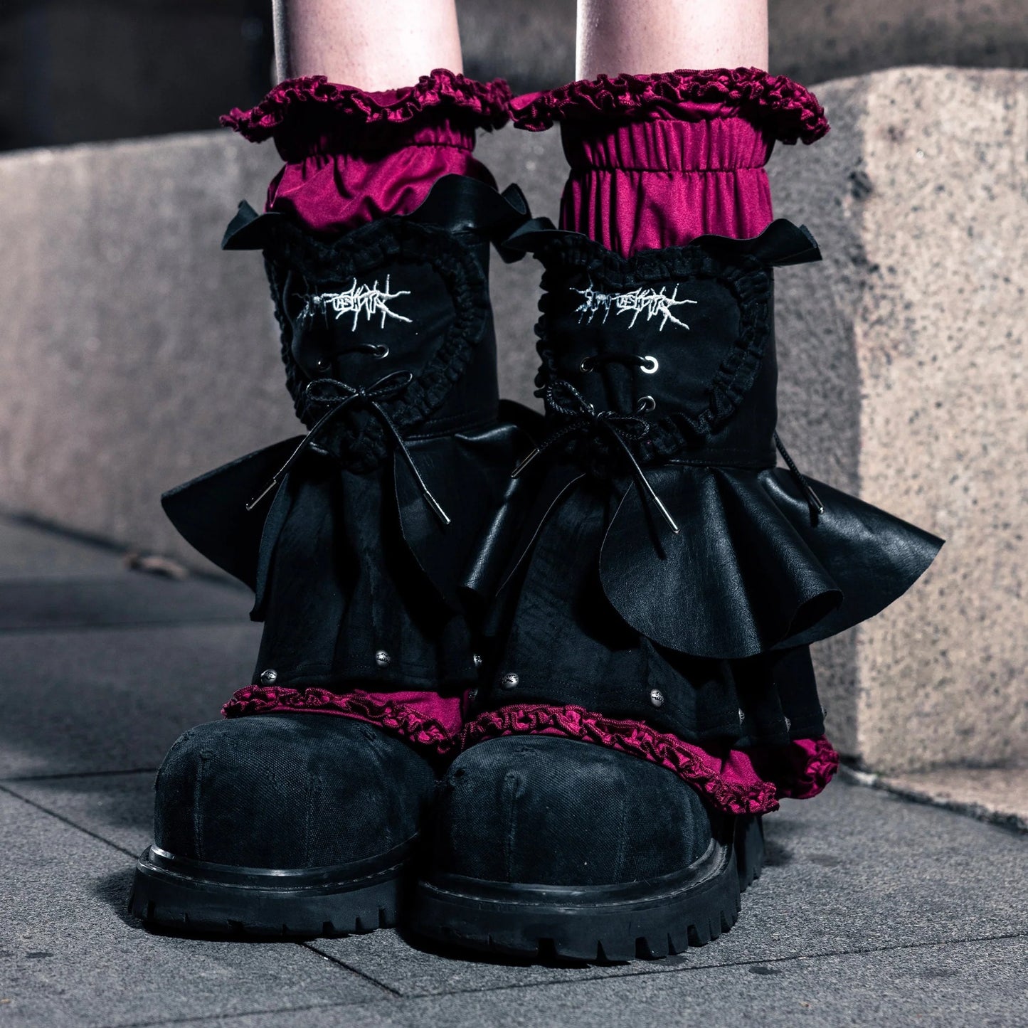 【SATSUN NIGHT】SSN V.05 KURO FOUR-LAYERS HAND & LEG WARMER - BLACK (PRE-ORDER)