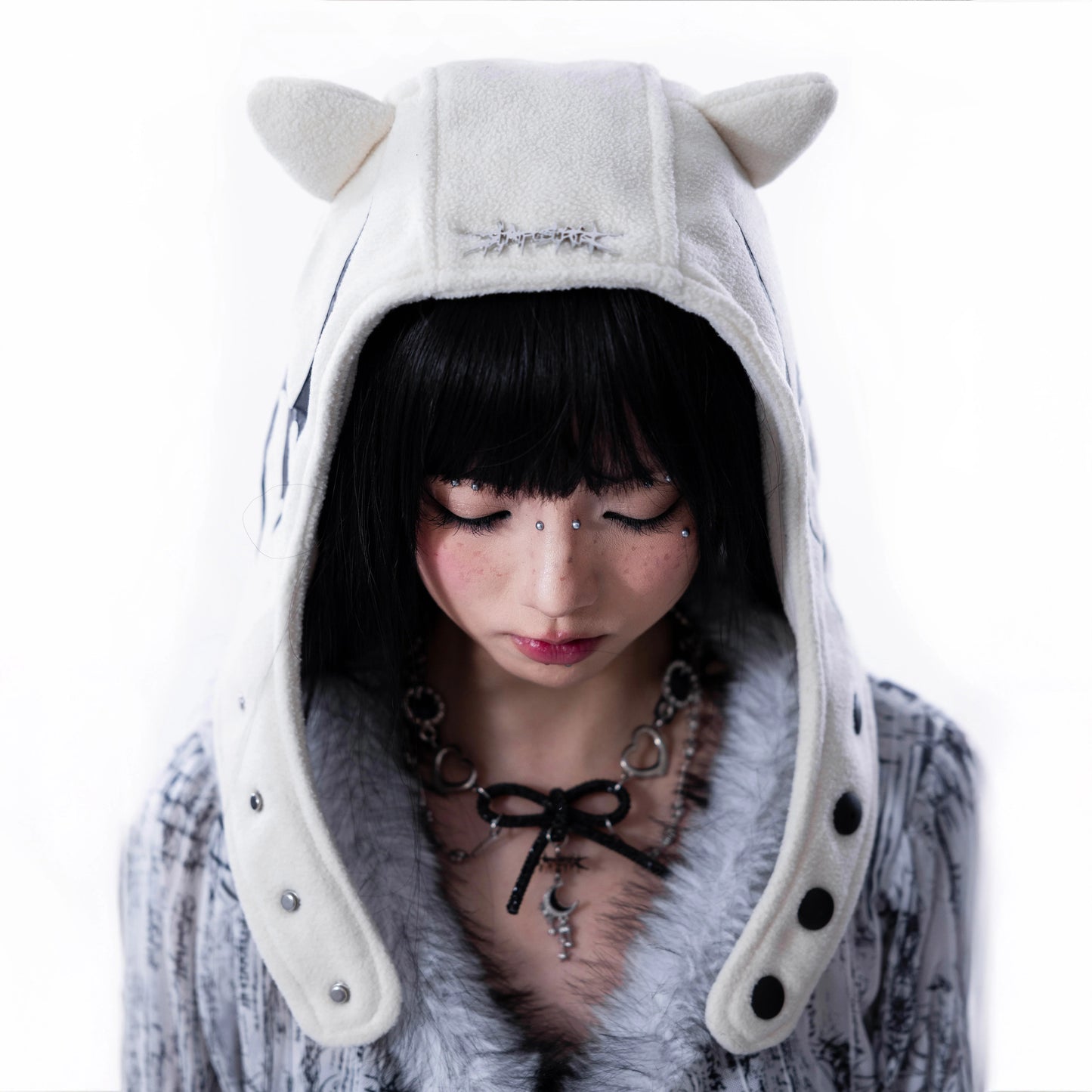 【SATSUN NIGHT】「MERCURY NIGHT DEVIL HAT」- MILKY WHITE