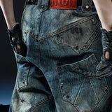 DIRTY WASHED KNIGHT WIDE PANTS