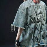 DENIM WASHED OVER SHIRT