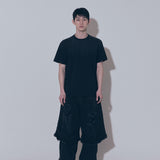 【BLR BLUER】DESTROYED DOUBLE DENIM PANTS
