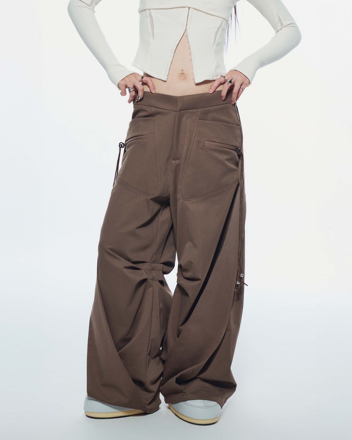 【BUNNYHILL CONCEPT】ARCHER PANTS (BROWN)