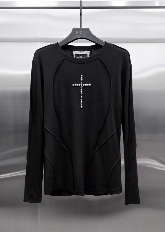 【RICH】Riveted Cross Slim Longsleeve