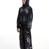 【SKINHEAD】NIGHT FLAME ZIP-UP HOODIE