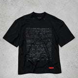 Oversize T-shirt with Scripture logo printed