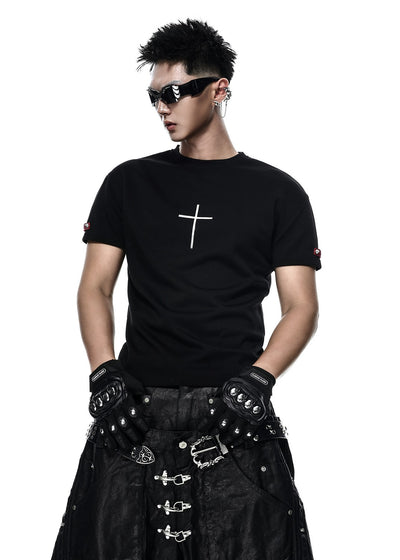 Drknss Club Cross T-shirt Black