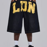 LDN Print Heavy Rigid Coarse Denim Jorts