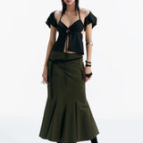 MIRAMON FLARED SKIRT (GREEN)