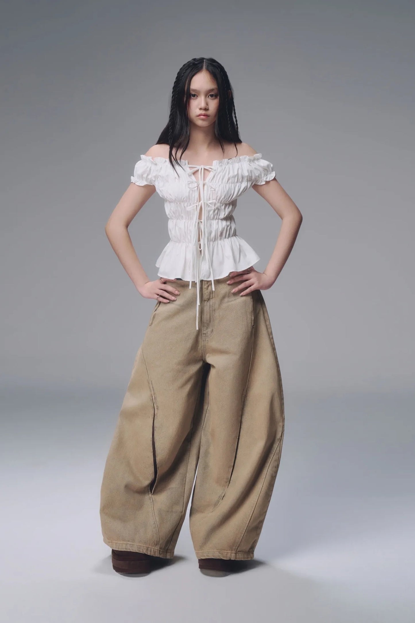 【BUNNYHILL CONCEPT】LUDOVIC PANTS VER JEAN（水洗棕色）