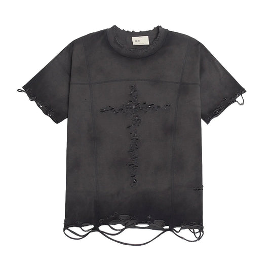 【NUMB ATELIER】TID DISTRESSED T-SHIRT