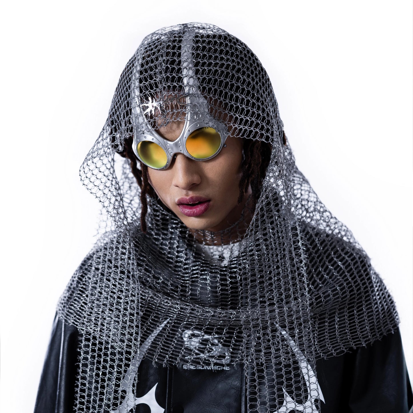 【SATSUN NIGHT】<IT's N0T BLACK & WHITE> - GRAY SILVERY DURAG