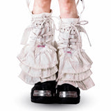 【SATSUN NIGHT】<DEVIL^ANGEL FRIENDSHIP> HAND & LEG WARMER - POLLUTION WHITE