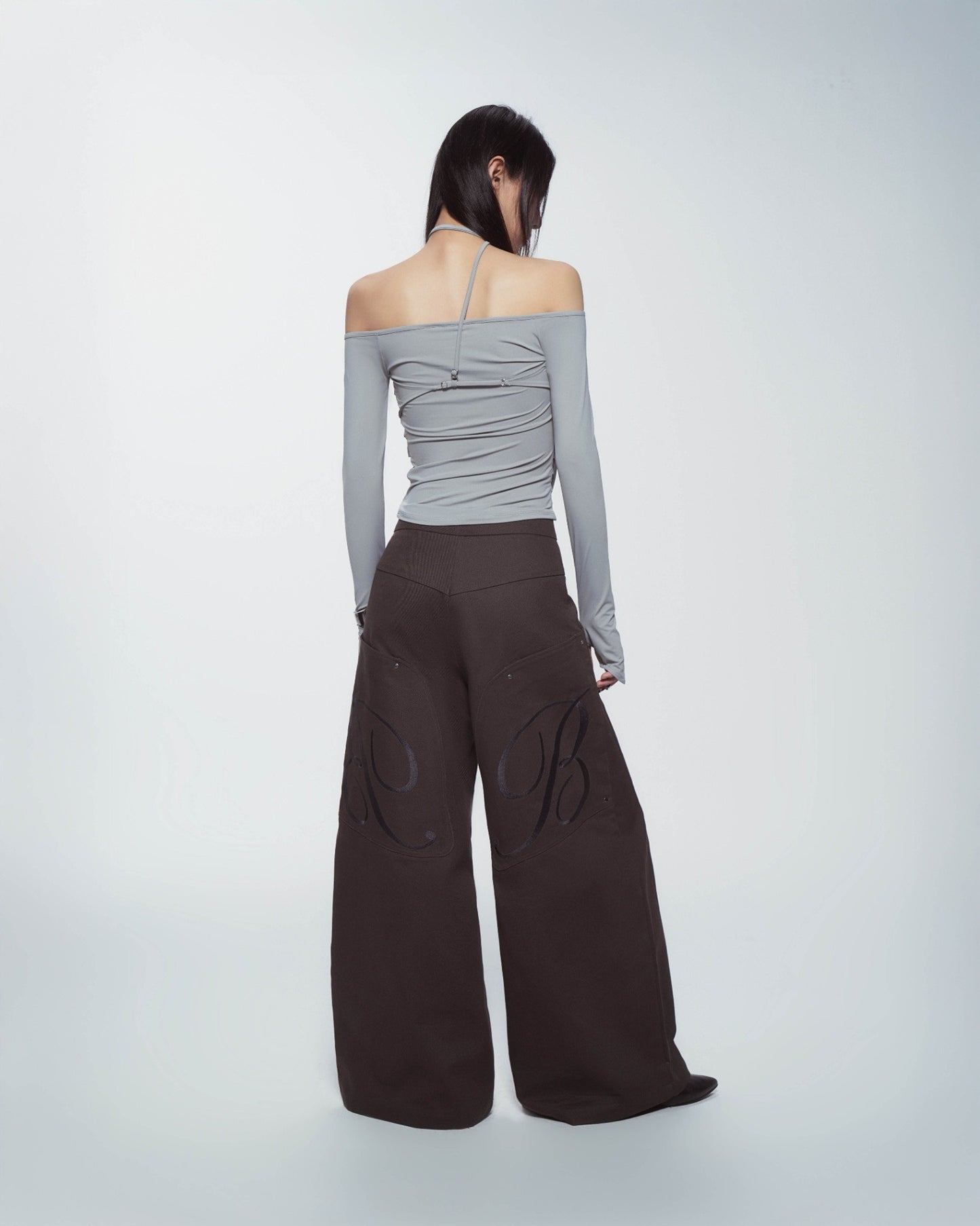 【BUNNYHILL CONCEPT】MELVIN LONG SLEEVE TOP (BLUE GREY)