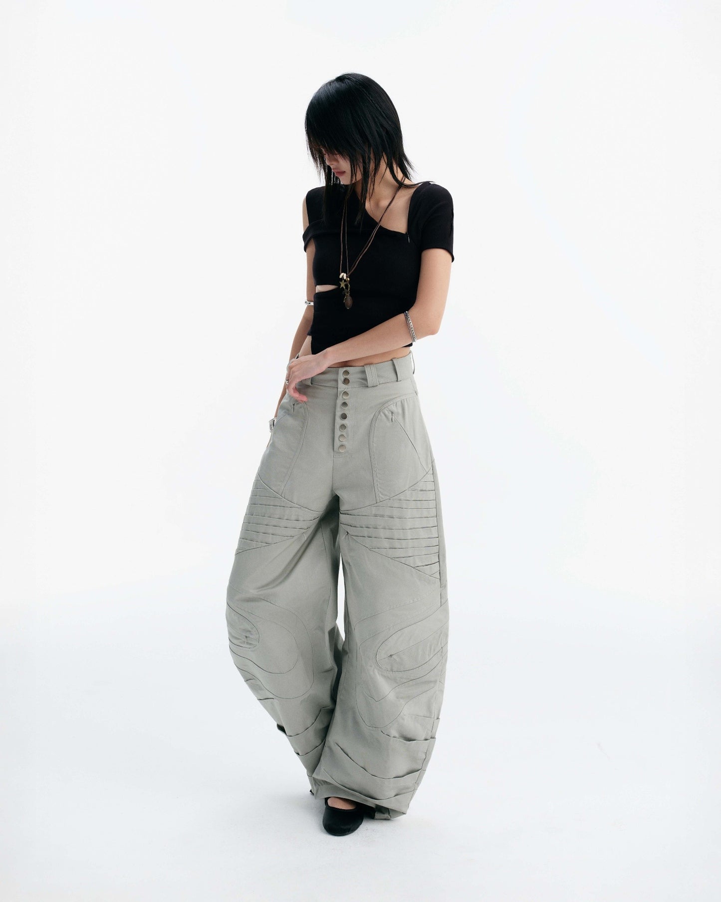 【BUNNYHILL CONCEPT】DESMOND PANTS (GREY)