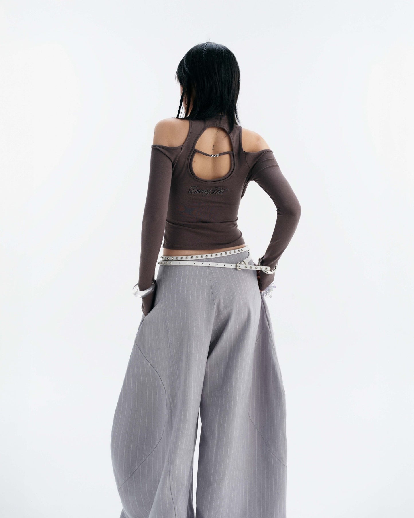 【BUNNYHILL CONCEPT】CASPIAN LONG SLEEVE TOP (GREY)