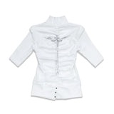 <LOST IN CASTLE> NAPOLEONIC HIGH NECK TOP - WHITE