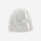 SNOWFLAKES LOGO ANGORA BEANIE GREY