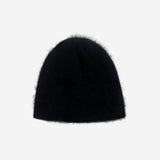 【BLR BLUER】SNOWFLAKES LOGO ANGORA BEANIE CHARCOAL