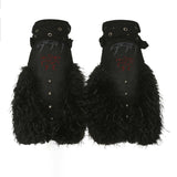 <NIGHT ROSE> LEG WARMERS - WASHED BLACK