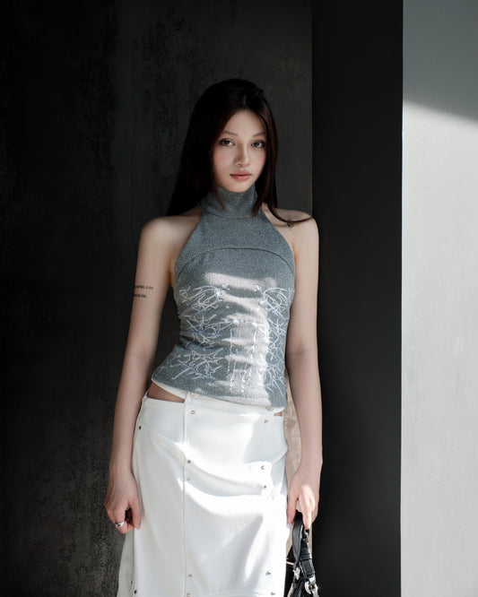 【BUNNYHILL CONCEPT】RUE TANKTOP (GREY)
