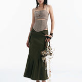 MIRAMON FLARED SKIRT (GREEN)