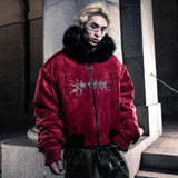 SSN V.05 BRITISH FLAG DESIGN LEATHER JACKET NO. 99 - DOUBLE-SIDED BLACK & DARK RED