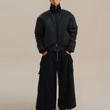 【ASPARAGUS】Pleats pocket wide pants