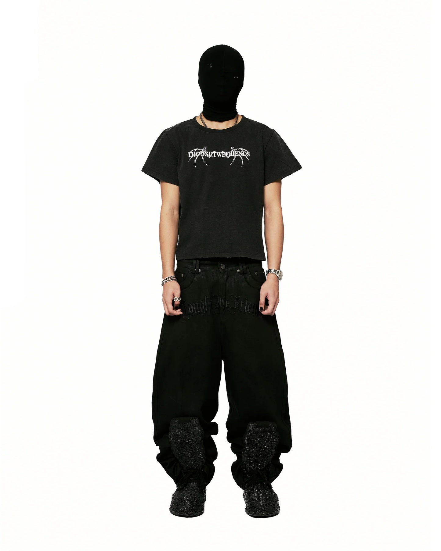 【THOUGHT WE FRIENDS】Shrunken Tee - TWF LOGO with Wings
