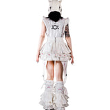 【SATSUN NIGHT】<DEVIL^ANGEL FRIENDSHIP> SKIRT TRANS BAG - POLLUTION WHITE