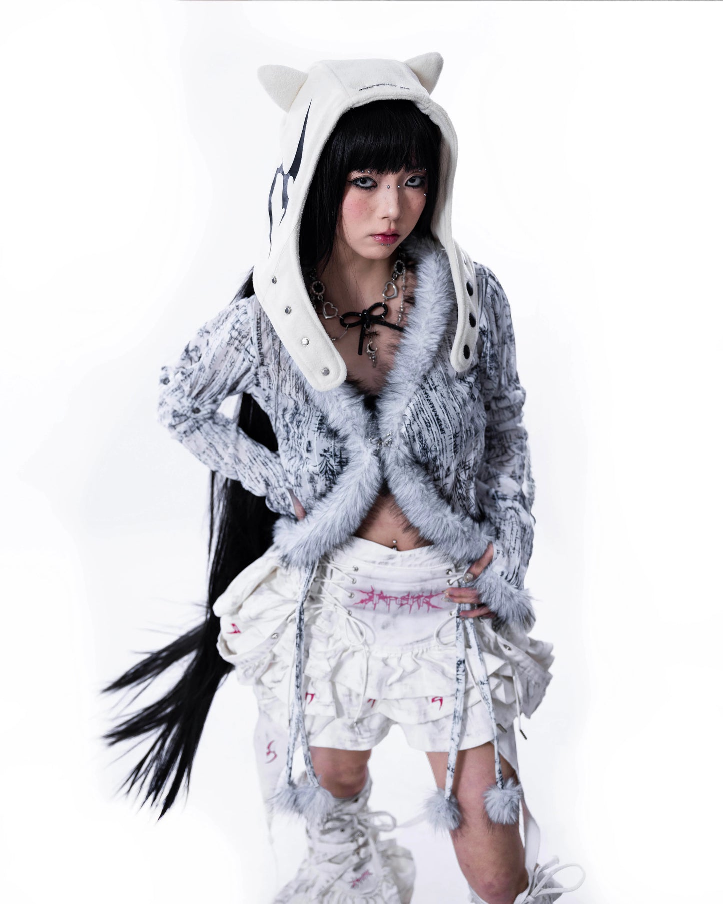 【SATSUN NIGHT】「MERCURY NIGHT DEVIL HAT」- MILKY WHITE
