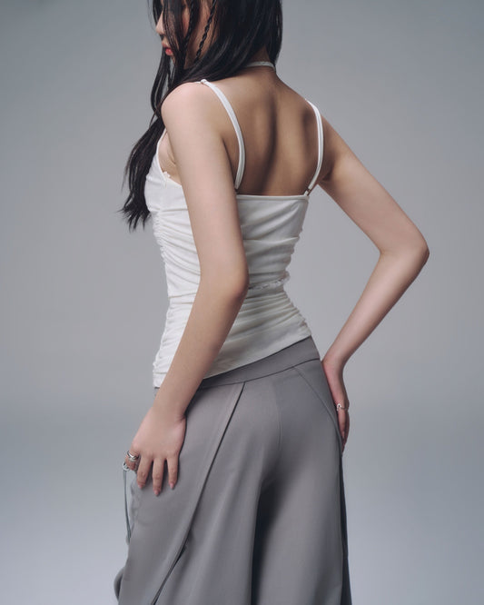 【BUNNYHILL CONCEPT】AYSEL LACE PANEL TOP (WHITE)