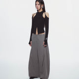 CASPIAN LONG SLEEVE TOP (BLACK)