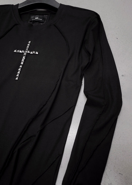 【RICH】Riveted Cross Slim Longsleeve