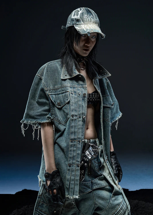 【RICH】DENIM WASHED DARK SOCIETY CAP