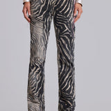 Leona Bootcut Cooper Jeans in Zebra