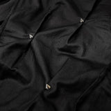 Waxed drawstring pants with side studs