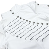 <LOST IN CASTLE> NAPOLEONIC HIGH NECK TOP - WHITE