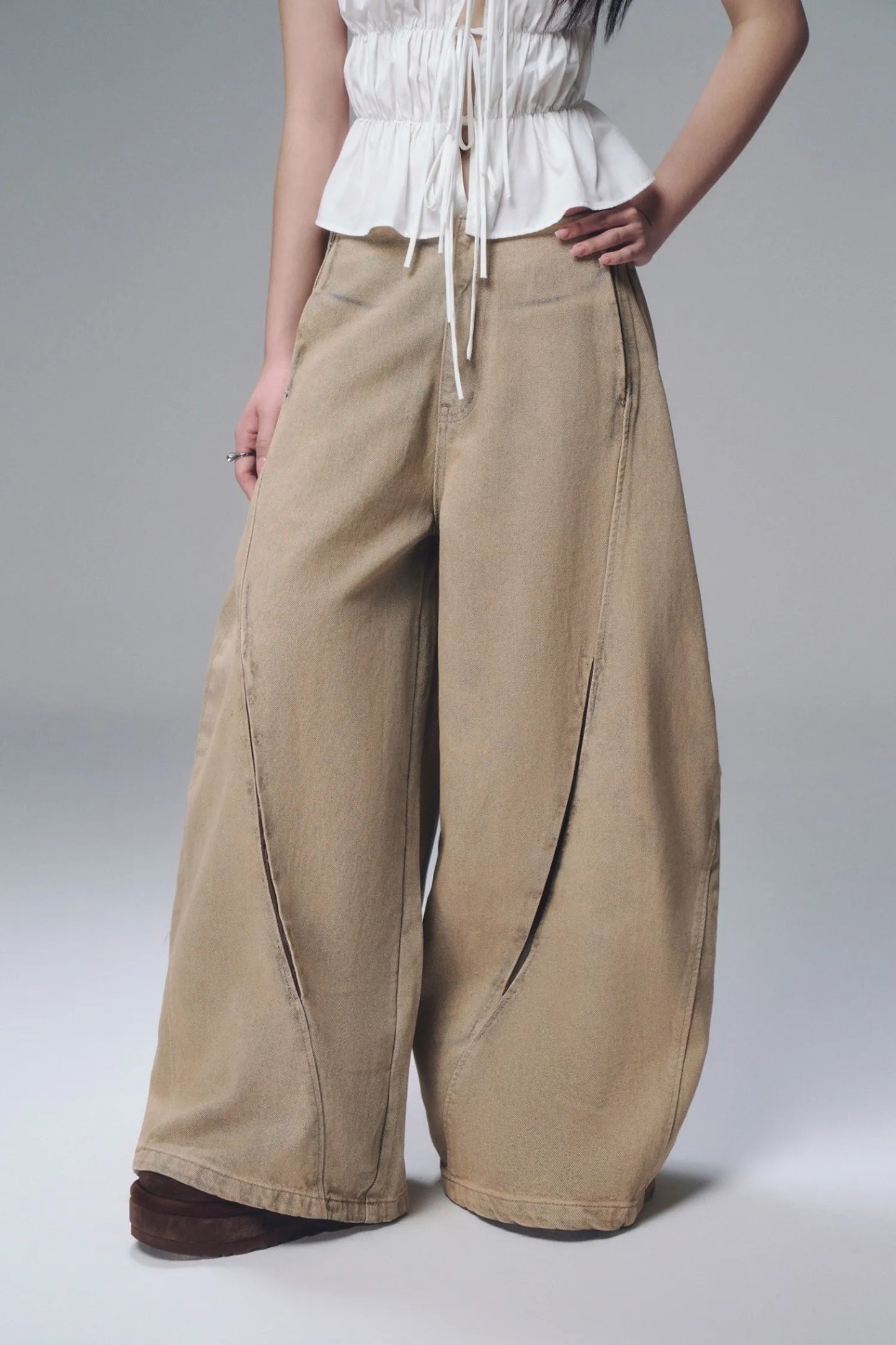 【BUNNYHILL CONCEPT】LUDOVIC PANTS VER JEAN（水洗棕色）