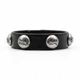 LOGO METAL LEATHER STRAP
