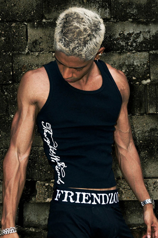 【THOUGHT WE FRIENDS】"Callum" Everyday Tank Top in Black