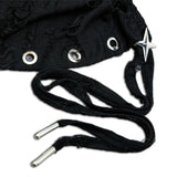 <DEVIL^ANGEL FRIENDSHIP>  GRUNGE TANK - BLACK