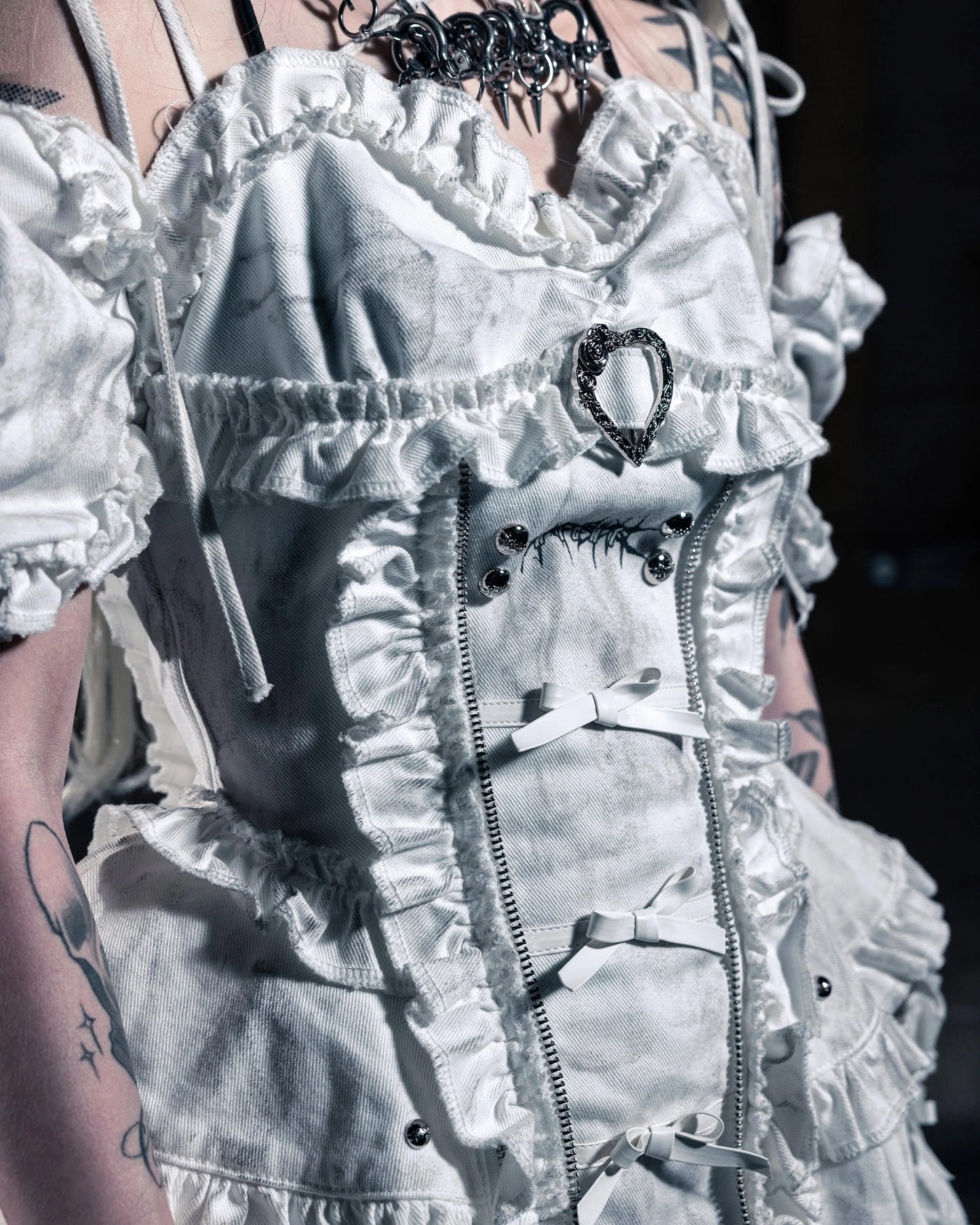 【SATSUN NIGHT】SSN V.05 LEGENDS OF NIGHT PRINCESS DRESS - POLLUTION WHITE (PRE-ORDER)