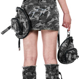 【SATSUN NIGHT】<STREET-CAMO> WASHED SKIRT TWINS BAG - CAMO GREY