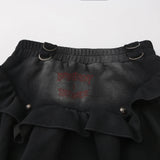 <NIGHT ROSE> SKIRT - WASHED BLACK
