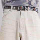Ecru Paint Colossus Jeans