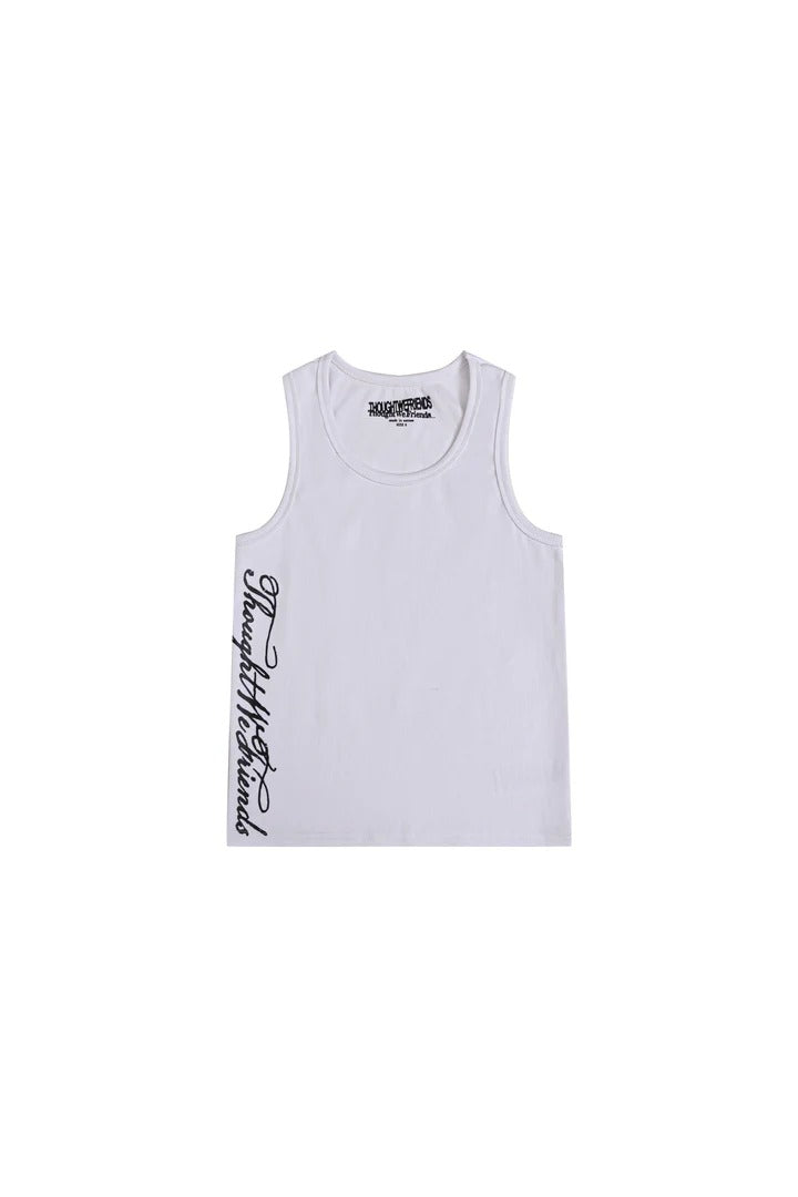 【THOUGHT WE FRIENDS】"Callum" Everyday Tank Top in White