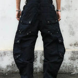 "Lex" Triple-layered Cargo Pants in Black