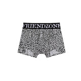 "Zane" Boxer Briefs in Black & White Leopard